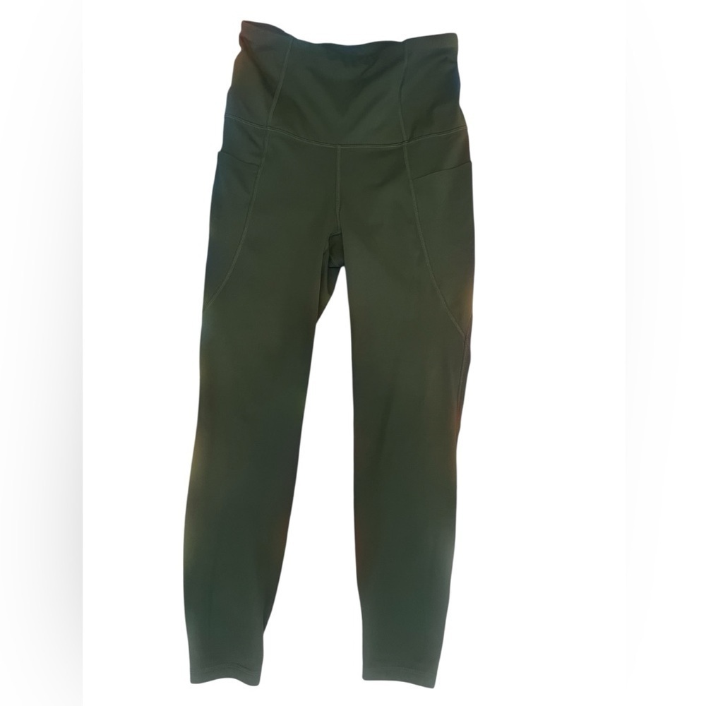 All in Motion Green Jeggings High-Rise Stretchy
